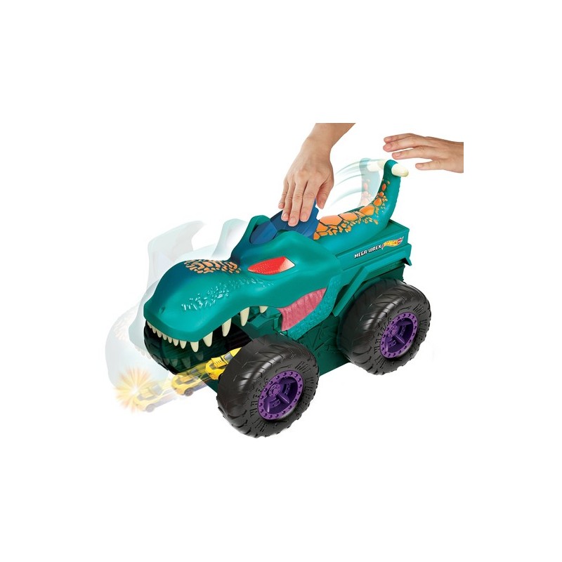 Hot Wheels Monster Truck Pożeracz aut Mega Wrex Zestaw autko GYL13