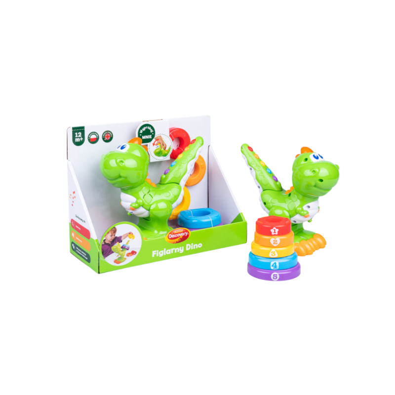 Figlarny Dino Interaktywny Dla Dzieci 12m DD42797 Dumel Discovery