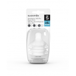 Smoczki do butelek SX Pro wolny przepływ r.S 0+ 2szt. 307042 Suavinex