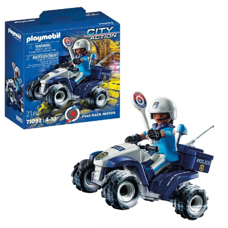 City Action Policyjny Speed Quad 71092 Playmobil