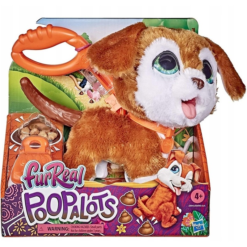 FurReal Maskotka interaktywna na smyczy Poopalots E8898 Hasbro 