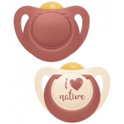Smoczki lateksowe uspokajające 0-6m For Nature 2szt. Nuk