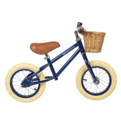 Banwood rowerek biegowy FIRST GO z koszykiem dla dzieci 2,5-5 lat navy