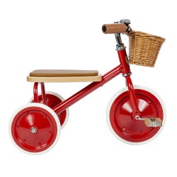 Banwood Rowerek trójkołowy Trike z koszykiem dla dzieci 2-6 lat Red
