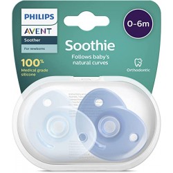 Smoczki uspokajające Soothie 0-6m Boy 2szt. SCF099/21 Philips Avent