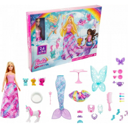 Barbie Dreamtopia Kalendarz adwentowy Zestaw + Lalka HGM66 Mattel