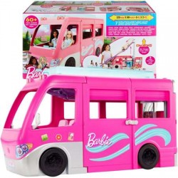 Barbie Kamper Marzeń ze zjeżdżalnią Zestaw 60 el. HCD46 Mattel