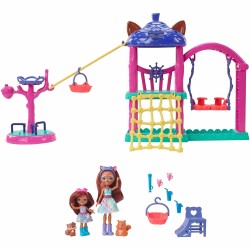 Enchantimals City Tails Plac zabaw przyjaciół+2 lalki zestaw HHC16 Mattel