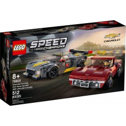 LEGO Speed Champions Samochód wyścigowy Chevrolet Corvette C8.R i 1969 Chevrolet Corvette 76903