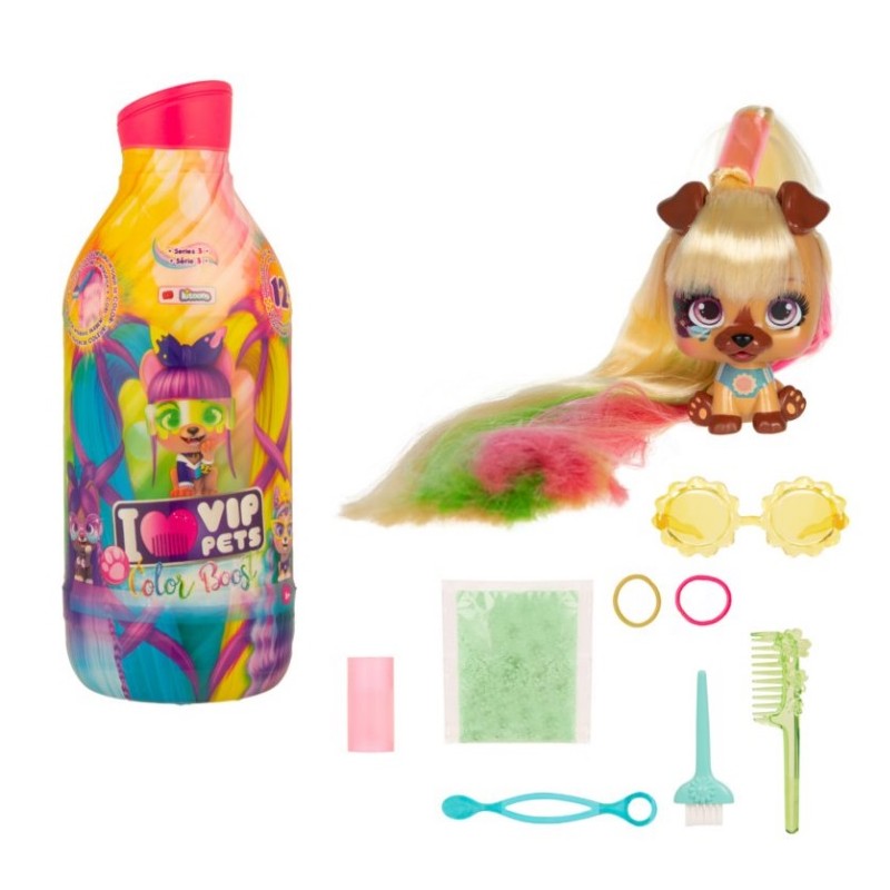 Butelki I Love VIP Pets seria 3 Color Boost 712003 od TM Toys 