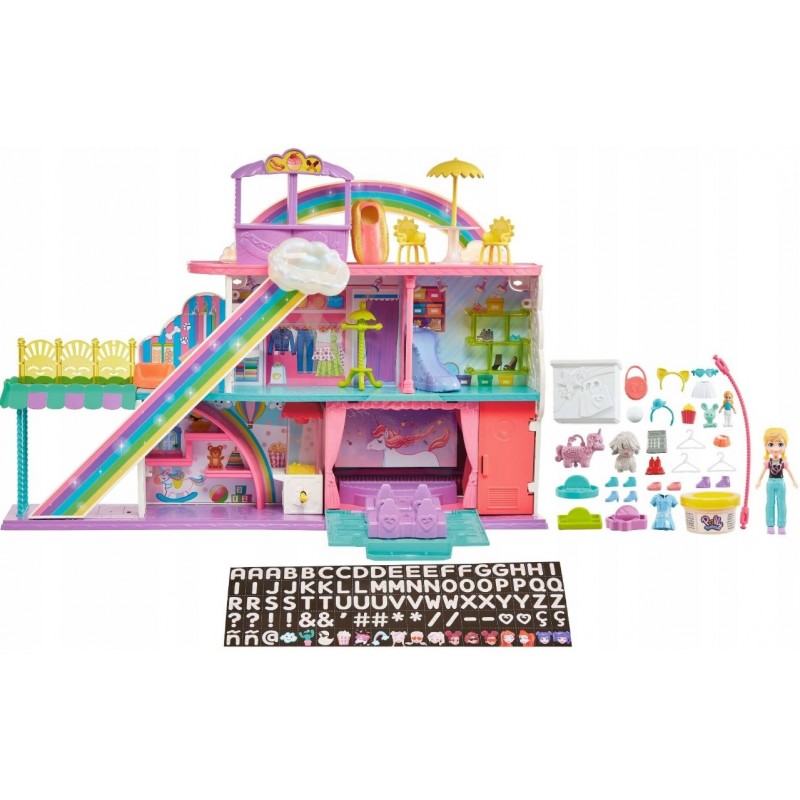 Polly Pocket Tęczowe Centrum Handlowe HHX78 Mattel