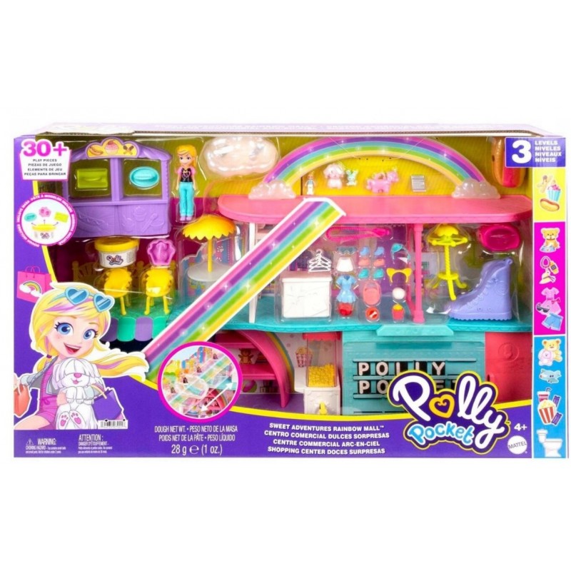 Polly Pocket Tęczowe Centrum Handlowe HHX78 Mattel