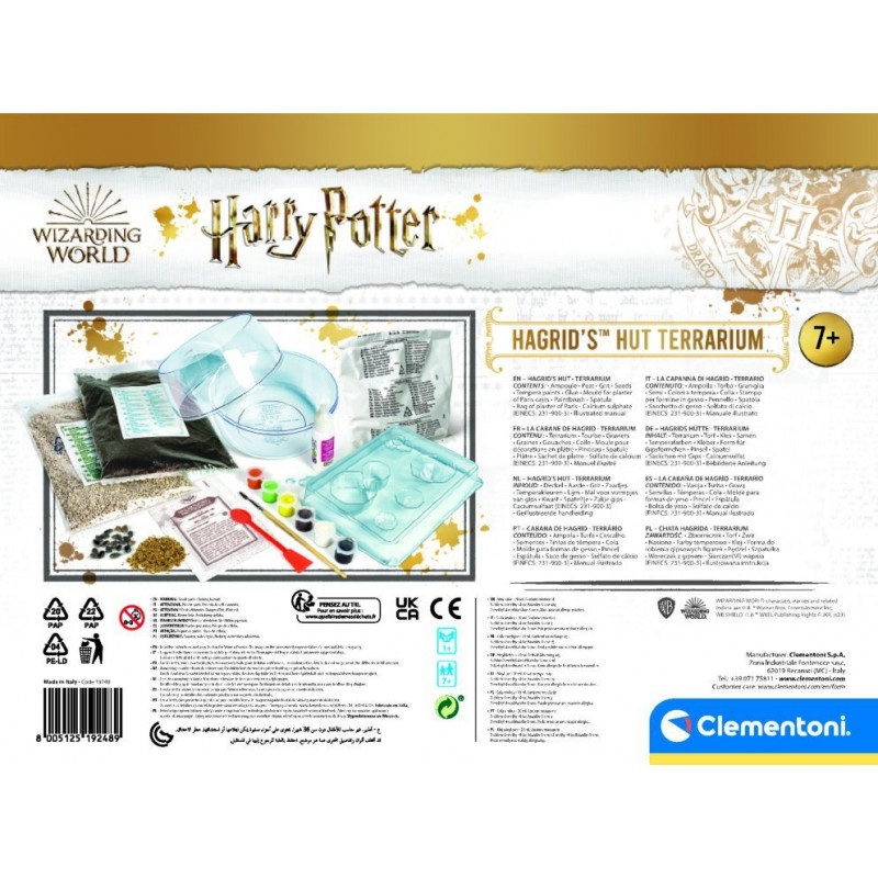 Harry potter kreatywny zestaw terrarium chatka hagrida 7+