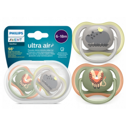 Smoczki uspokajające Ultra Air 6-18M Boy 2szt. SCF085/17 Philips Avent