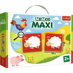 TREFL Gra Memos Maxi Zwierzęta na farmie 2+ 02266
