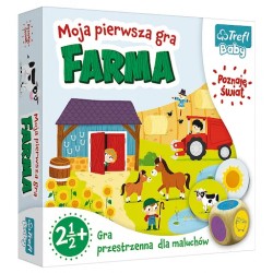 Trefl baby Moja pierwsza gra Farma gra przestrzenna dla maluchów 2,5 lata 02109