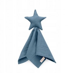 Doudou star 100% cotton muslin kocyk przytulanka gwiazda Indigo Yosoy