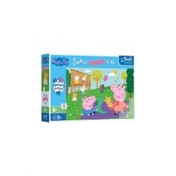 Puzzle 60 el. XXL Super Shape Zabawy z braciszkiem 50011 Trefl