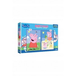 Puzzle Baby Maxi 2x10 Pogodny dzień Peppy 43001 Trefl