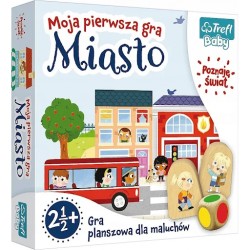 Moja pierwsza gra Miasto gra planszowa dla maluchów 02110 baby Trefl