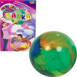 MegaBańka seria 5 Jumbo Ball szał kolorów Bańkopiłka 90cm pomarańczowy Epee