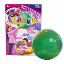 MegaBańka seria 5 Jumbo Ball szał kolorów Bańkopiłka 90cm niebiesko-zielony Epee