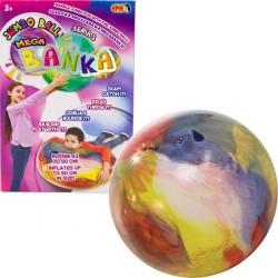 MegaBańka seria 5 jumbo Ball szał kolorów Bańkopiłka 90cm biały Epee