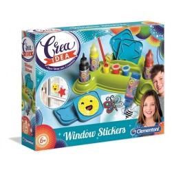 Crea Idea Naklejki wielorazowe na okno 18537 Clementoni