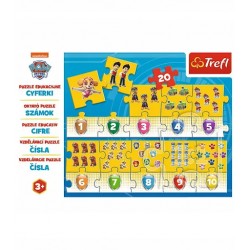 Puzzle 20el. Edukacyjne Cyferki Psi Patrol 15578 Trefl