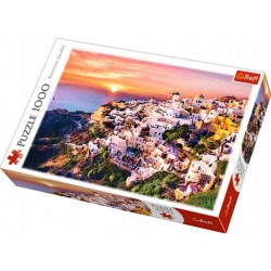 Puzzle 1000el. Zachód słońca nas Santorini 10435 Trefl