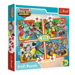 Puzzle 4w1 Akademia Transformersów 34352 Trefl