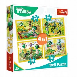 Puzzle 4w1 Wspólne zabawy Treflików 34337 Trefl