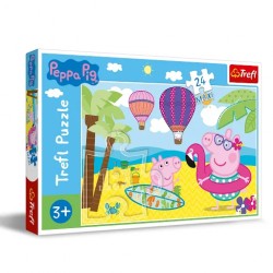 Puzzle Maxi 24el. Świnka Peppa na wakacjach 14293 Trefl