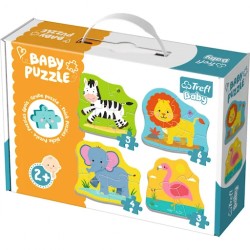 Puzzle Baby Zwierzątka na Safari 36073 Trefl