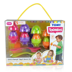 Jajeczka z łyżeczkami zabawka edukacyjno-motoryczna 6-36m E73082 Tomy Toomies