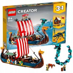 Creator 31132 Statek wikingów i wąż z Midgardu Lego