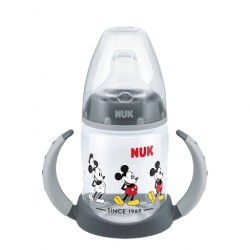 Butelka 150 ml FC PP z wskaźnikiem temp.Myszka Miki sil. niekapek szara 743944B Nuk