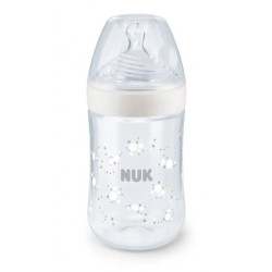 Butelka 260 ml Nature Sense z wskaźnikiem temp. sm.sil.M biała 741964D Nuk