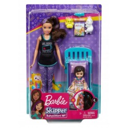 Barbie Skipper Babysitters opiekunka Zestaw słodki sen FHY97 Mattel