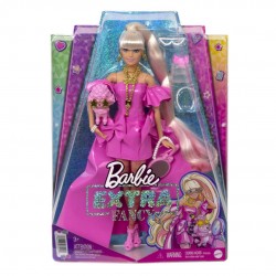 Barbie Extra Fancy lalka stylowa Pink+piesek HHN11/HHN12 Mattel