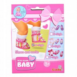 New Born Baby skarpetki + buciki dla lalki 556-0844 mix Simba