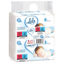 Chusteczki nawilżane 99% wody 72 szt. 3+1 gratis Lula Baby