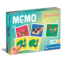 Memo Zwierzątka na farmie Gra pamięciowa Memory CLE18316 Clementoni