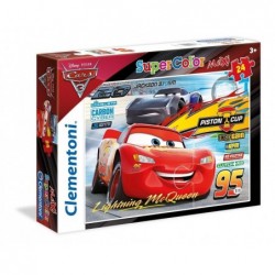 Puzzle SuperColor Maxi 24 el. Disney Pixar Cars CLE24489 Clementoni