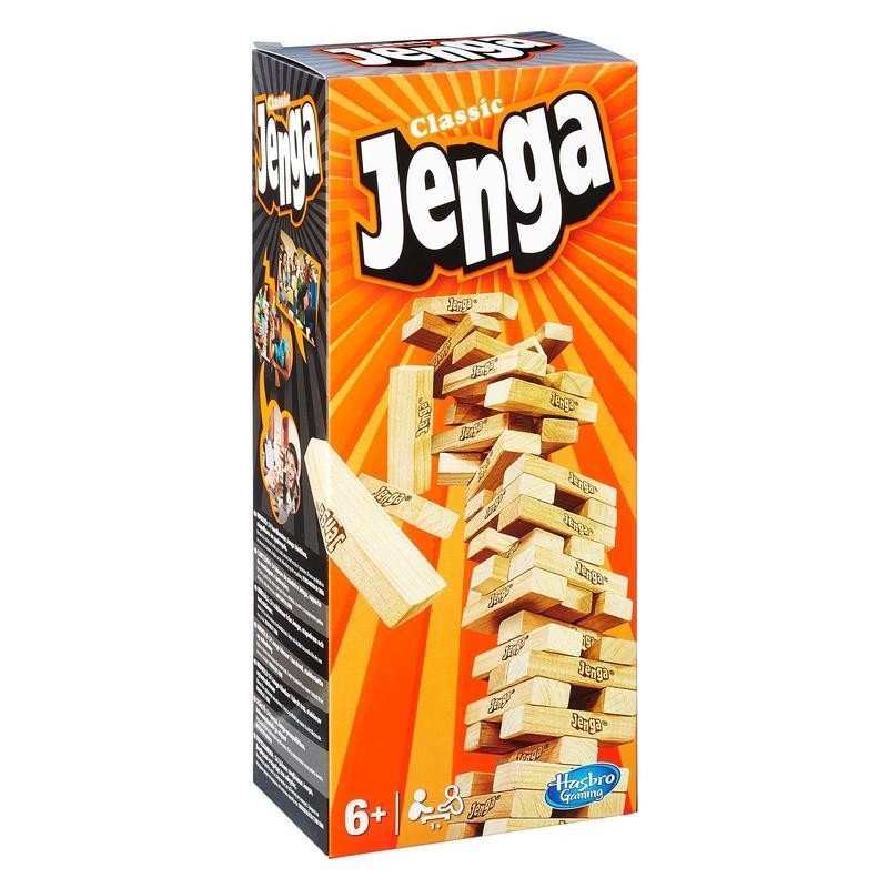 Gra Jenga Classic firmy Hasbro - ranking gier zręcznościowych 2023