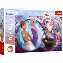 Puzzle 160 el. Disney Frozen II Siostrzana Przygoda 15374 Trefl