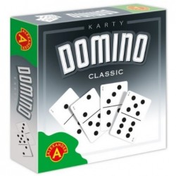 Domino classic karty 55szt. gra kieszonkowa mikro dla dzieci 5+ ALE2353 Alexander