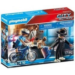 Playmobil City Action Policyjny rower: Pościg za kieszonkowcem 70503