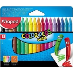 Kredki świecowe Colorpeps Wax 18 szt. 861012 Maped