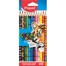 Kredki Colorpeps Animals  trójkątne 12 szt. 832212 Maped